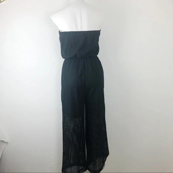 19 Cooper Black Sheer Strapless Jumpsuit Size M - Picture 4 of 7